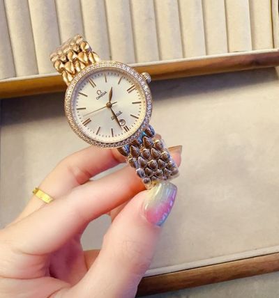 Omega De Ville Butterfly Clasp Imported Movement 27MM Lady Watch